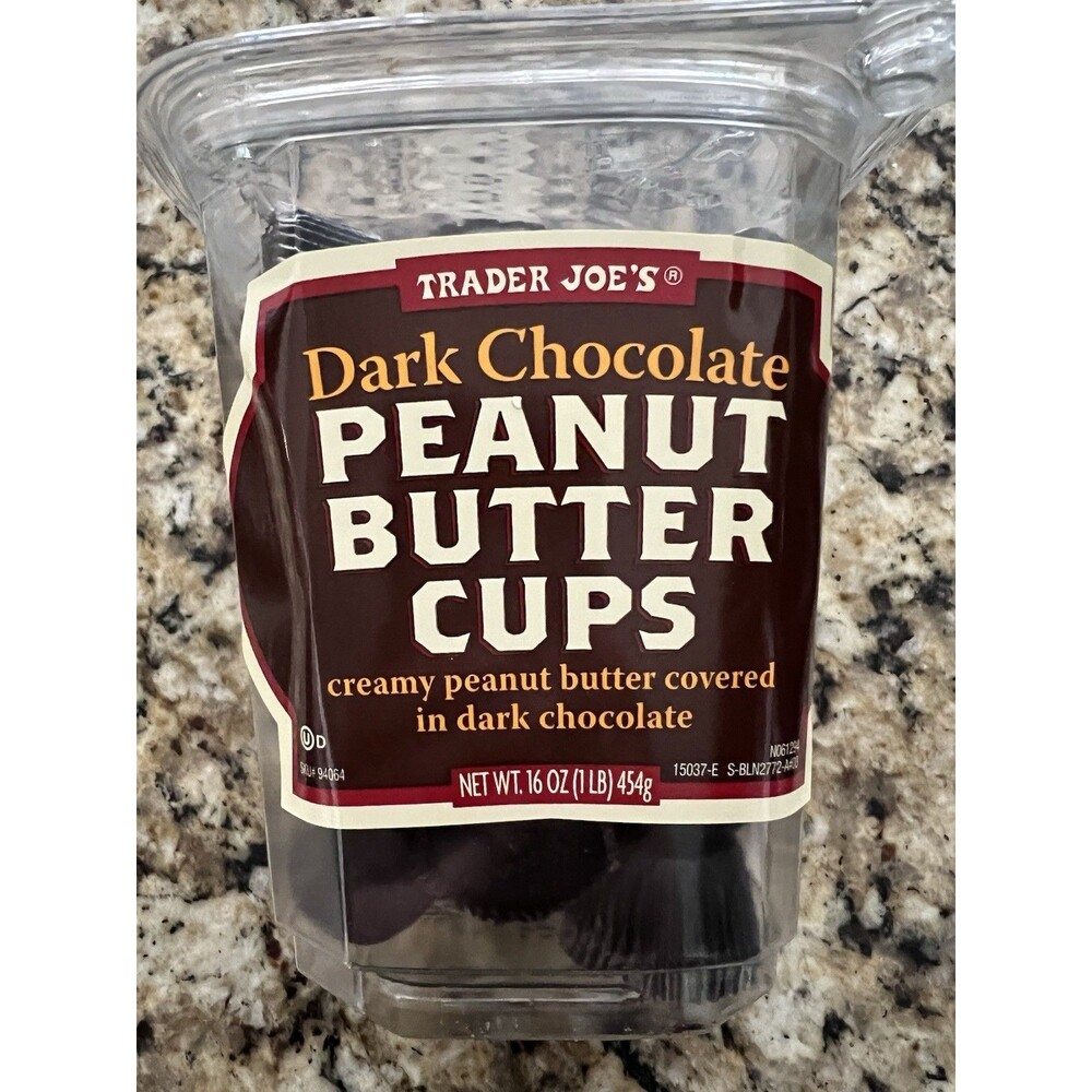 New Trader Joe's Dark Chocolate Peanut Butter Cups 16oz